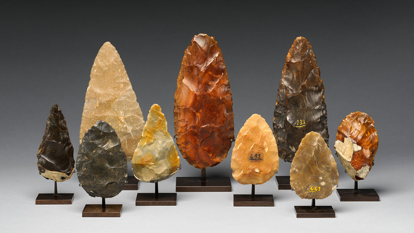تبرهای دستی آچولیان (Acheulean handaxes)